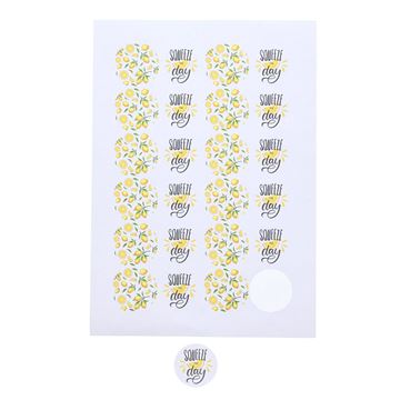 Sticker 4 cm Lemons squeeze the day