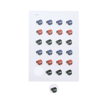 Sticker 4 cm Truck