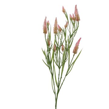 Trifolium tak met roze bloemen 78cm