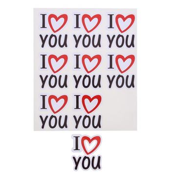 Sticker blinkend I Love You GM
