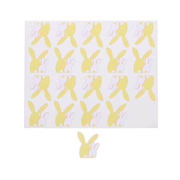 Sticker blinkend bunny duo Tricolor GM