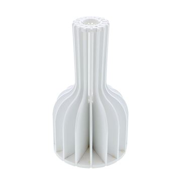 Rutty 3D vaas medium wit