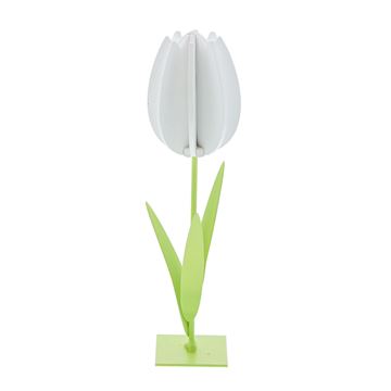 Rutty 3D deco tulp wit