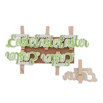 Happy Easter Tricolor speld groen