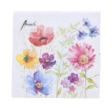 Servet Aquarell meadow 33cm x 33cm
