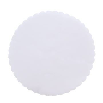 Image de Tulle 30cm ondé blanc