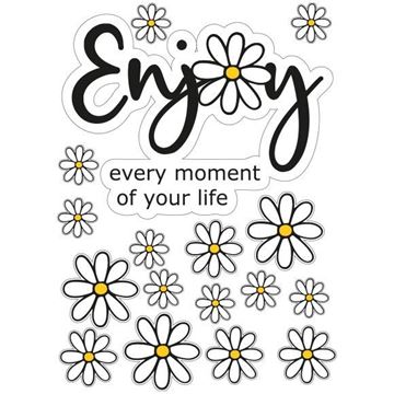 Image de Déco fenêtre autocollant brillant Daisy "Enjoy"