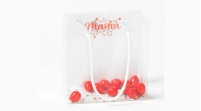 Un emballage élégant : le sac transparent avec J-carton – idéal pour la Fête des Mères et pour remercier les enseignants ! ✨🎁