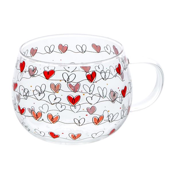 Picture of Cup with hearts 420ml