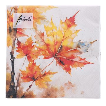Image de Serviette Vibrant leaves 33cm x 33cm